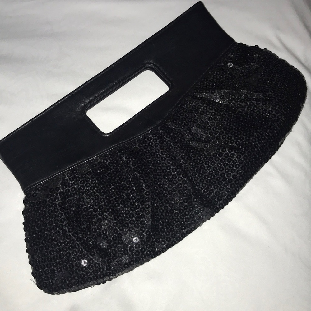 Black Sequin Clutch